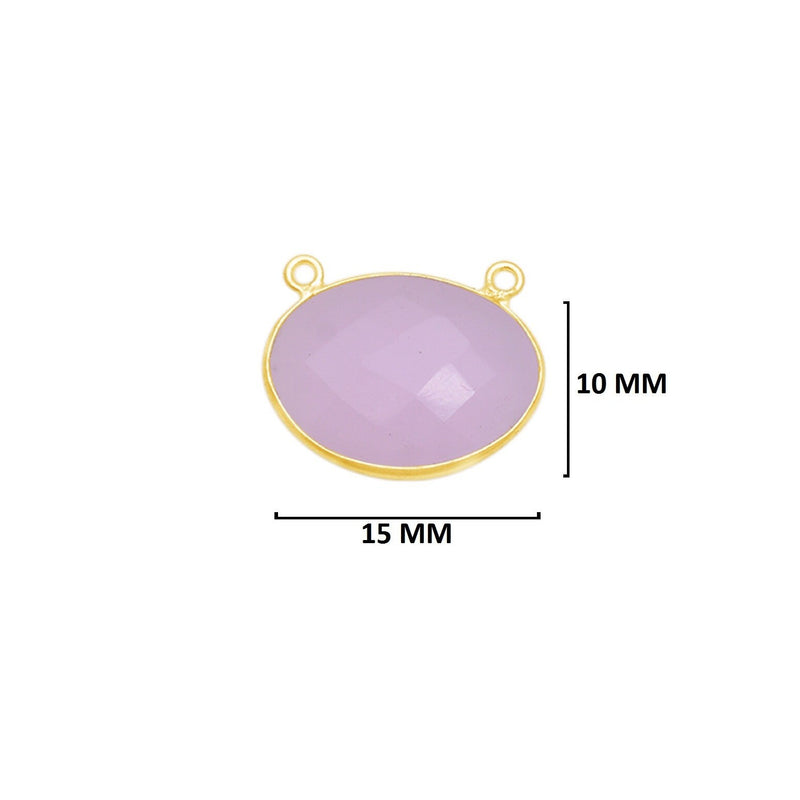 Pink Chalcedony Gemstone Charms