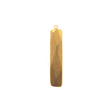 Pyrite Gold Coated Stone Necklace for Jewelry Making 10X40mm 15X20mm 8X30mm Rectangle/Bar Bezel Charms Pendants 24K Gold Plated Over Silver