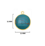 Natural Coin/Round-Shaped Pendants