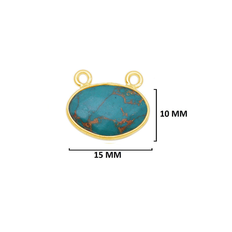Blue Turquoise Gemstone Charms