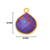 12mm, 15mm, 18mm, 25mm, 30mm Gemstone Charms
