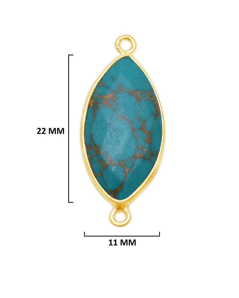 Blue Turquoise Gemstone Charms