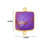 Purple Turquoise Gemstone Charms