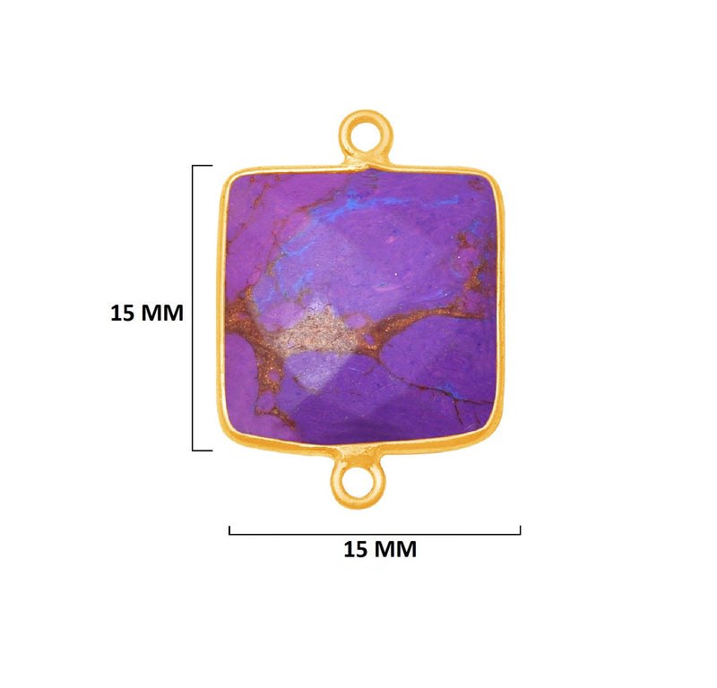 Purple Turquoise Gemstone Charms