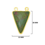 24K Gold Plated Over Sterling Silver-Plated Bezel Charms