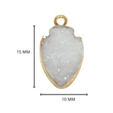 24k Gold electroplated - Kissed Red Druzy - Handmade Pendant Necklace - Gothy Elegance & Jewelry Gift