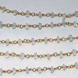 Aquamarine 3mm Beaded Handmade Rosary