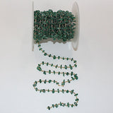 green aventurine chips birthstone month August, zodiac sign Cancer.