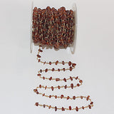 hessonite garnet chips birthstone month January, zodiac sign Capricorn.
