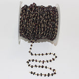 rhodolite garnet chips birthstone month January, zodiac sign Capricorn.