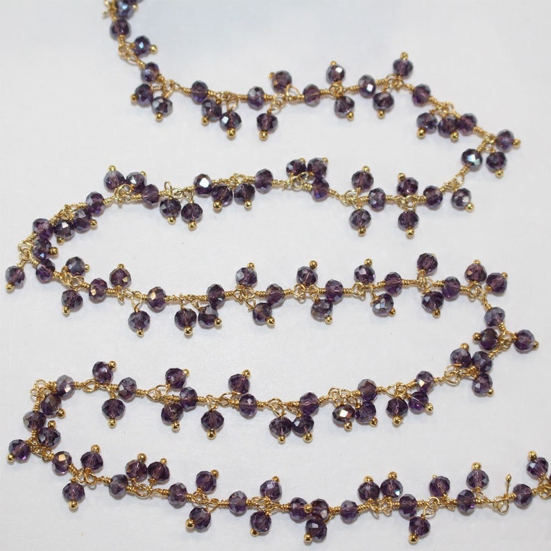 Amethyst Mystic Rosary Chain Jewelry