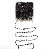 black spinel birthstone month August, zodiac sign Aquarius.