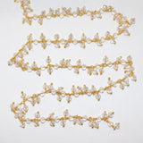 clear quartz gemstone bead chain silver, women jewelry making necklaces, earrings, and bracelets bead chain.