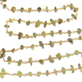peridot chips birthstone month August, zodiac sign Leo.