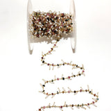 multi tourmaline birthstone month October, zodiac sign Libra.