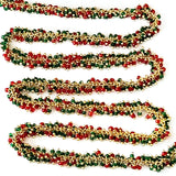 red green semi-precious gemstone beads 24k gold plated over silver rosary chain for a necklace, earrings, anklet, and bracelet making.