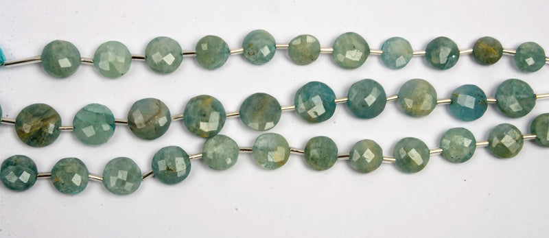 Amazonite Puffy Coin Strand