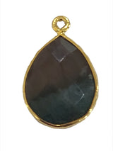 Blood Stone Stone Jewelry Making 10X40 12X15 15X18 18X25 22X30 25X35 8X26 Pear/Flat Teardrop Bezel 24K Gold Plated Over 925 Sterling Silver