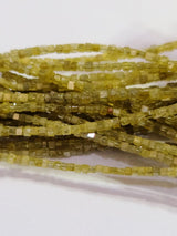 Yellow Diamond natural precious gemstone bead strands, cube shaped 4-inch long bead strand, faceted bead handmade gemstone bead strand 1.5 Carat, women jewelry making necklaces, earrings, and bracelets bead strands.