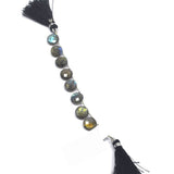 Labradorite handmade gemstone bead strand 29, 27, 30, 33, 38.