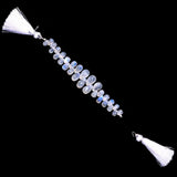 Rainbow Moonstone treadrop birthstone month june zodiac sign cancer.