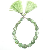 Flat Tumble Green Kyanite Natural Beads - DIY Beading Supplies