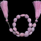 Pink Opal flat tumble birthstone month october zodiac sign gemini and aquarius.
