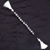 Silverite faceted bead size 7mm, 7.5-8mm.