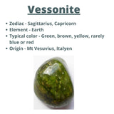 Mystic Vessonite rondelle shaped birthstone month september zodiac sign libra.