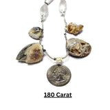 Handmade cowrie shell bracelet with charm