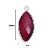 Boho Chic Garnet Bezel Pendant - Handcrafted Gemstone Necklace in 925 Sterling Silver with Stunning Finishes