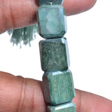 Green moonstone handmade gemstone bead strand 45, 61, 108 carat.