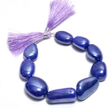 Mystic purple quartz handmade gemstone bead strand 104, 150 carat.