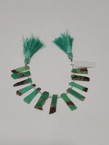 Stick Bio Chrysoprase Natural Beads - DIY Beading Supplies