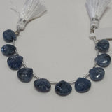 Heart Blue Kyanite Natural Beads - DIY Beading Supplies