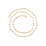 Natural Genuine Gray DIAMOND AAA Gemstone 18K Solid Gold 2.5mm Bead Women Jewelry Making Necklace Rosary Chain Per INCH April Birthstone