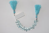 Spear Aquamarine Natural Beads - DIY Beading Supplies