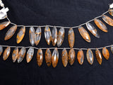 Yellow Phantom Quartz handmade gemstone bead strand 69, 98 Carat.