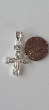 Natural Diamond Studded Precious 925 Sterling Silver Assorted Vintage Cross Pendants Necklace - AAA Grade Handmade Jewelry - Gifts For Her