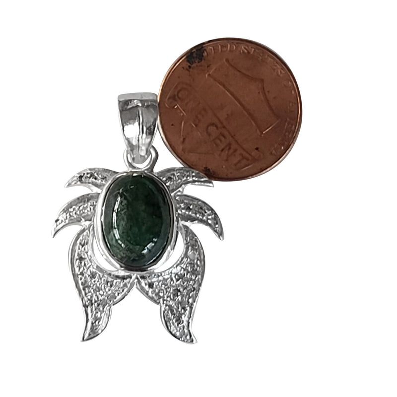 Natural Diamond Studded Precious Emerald 925 Sterling Silver Assorted Vintage Pendants Necklace - AAA Grade Handmade Jewelry- Gifts For Her