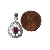 Natural Diamond Studded Precious Ruby 925 Sterling Silver Assorted Vintage Pendants Necklace - AAA Grade Handmade DIY Jewelry- Gifts For Her