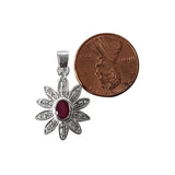 Natural Diamond Studded Precious Ruby 925 Sterling Silver Assorted Vintage Pendants Necklace - AAA Grade Handmade DIY Jewelry- Gifts For Her