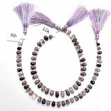Lavender agate faceted bead size 7.5X13-6.5X16mm, 8X17.5-8X19mm, 8X20-8X20.5mm.
