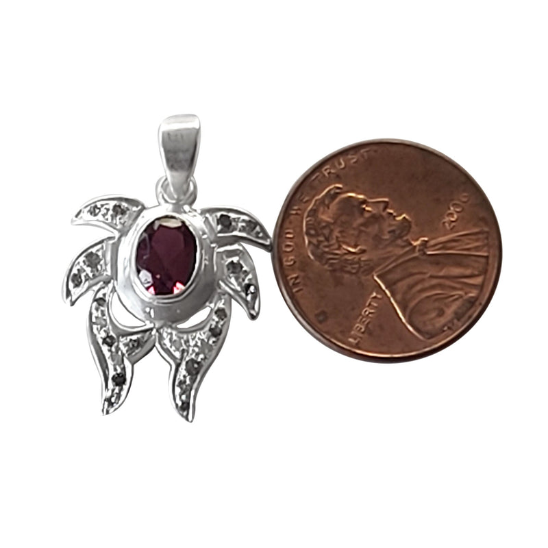 Natural Diamond Studded Precious Ruby 925 Sterling Silver Assorted Vintage Pendants Necklace - AAA Grade Handmade DIY Jewelry- Gifts For Her