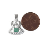 Natural Diamond Studded Precious Emerald 925 Sterling Silver Assorted Vintage Pendants Necklace - AAA Grade Handmade Jewelry- Gifts For Her