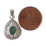 Natural Diamond Studded Precious Emerald 925 Sterling Silver Assorted Vintage Pendants Necklace - AAA Grade Handmade Jewelry- Gifts For Her