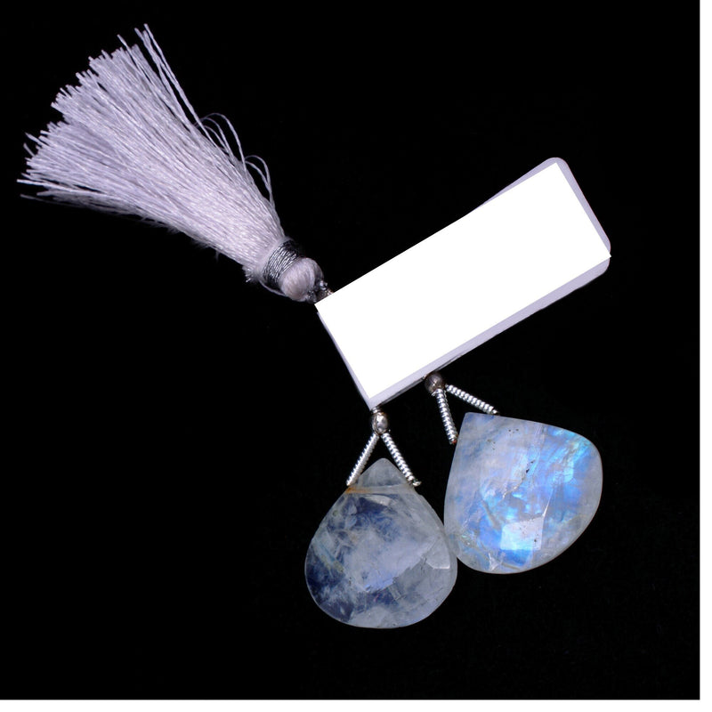 Rainbow Moonstone natural semi precious gemstone bead strands, heart shaped bead strand, faceted bead size 18mm handmade gemstone bead strand 22 Carat, women jewelry making necklaces, earrings, and bracelets bead strands.