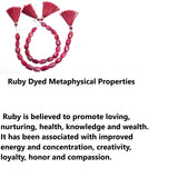 Semi-Precious Bead Strand - Ruby Dyed Jewelry