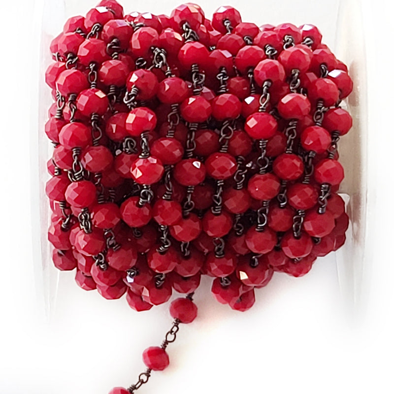 coral quartz gemstone bead chain 24k gold plated over silver, women jewelry making necklaces, earrings, and bracelets bead chain.