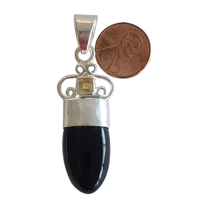 Silver Gemstone Pendant